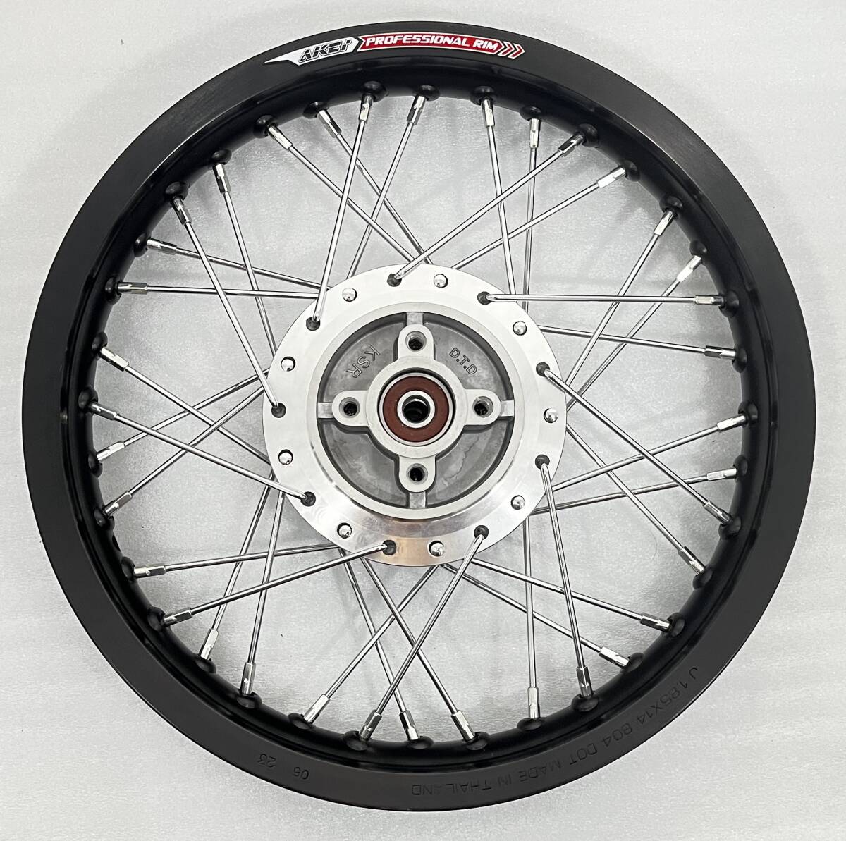 ksr110、ksrpro用,オフロード,ブロックタイヤ用アルミスポークホイール KSR2も取り付け可、F14/1.6J R14/1.85J セール価格 3月31日迄_画像3