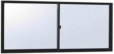 アルミサッシ YKK フレミング 半外付 引違い窓 W780×H370 （07403）単板