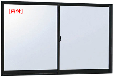 アルミサッシ YKK フレミング 内付 引違い窓 W845×H570 （08005）複層