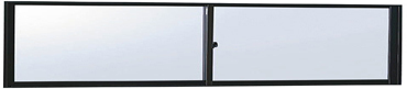 アルミサッシ YKK フレミング 半外付 引違い窓 W1900×H370 （18603）複層