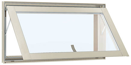 アルミサッシ YKK 装飾窓 フレミング 横滑り出し窓 W780×H370 （07403） 単板