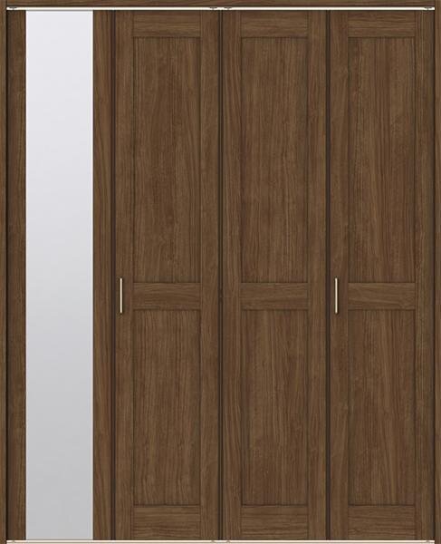 室内建具 ＬＩＸＩＬ クローゼット折れ戸 W1644×H2023 （1620） LAC ミラー付き ４枚建　「ラシッサS　Crea」