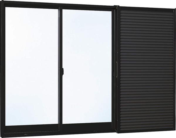 雨戸付アルミサッシ YKK フレミング 引違い窓 半外付 W1540×H1830 (15018) 複層