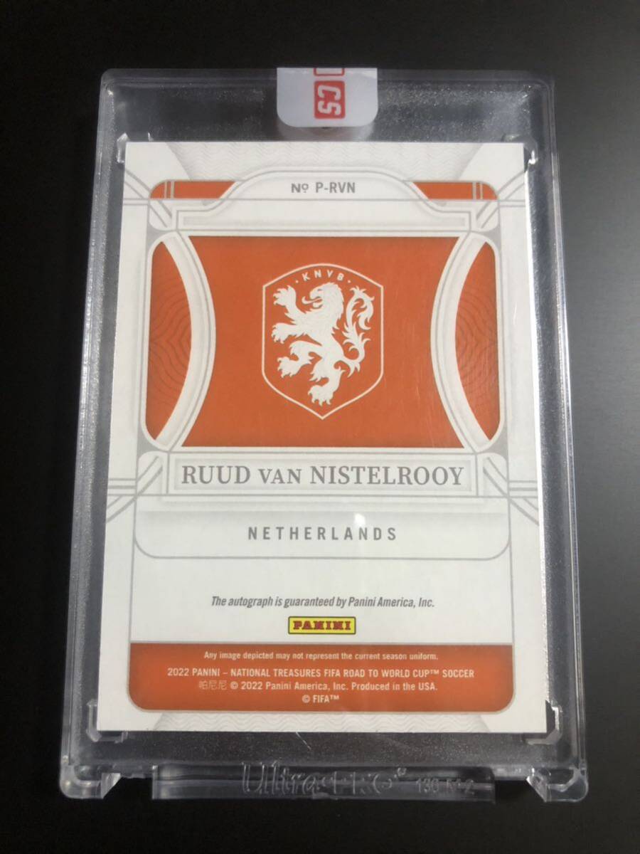 64/99 ルート ファンニステルローイ PANINI NATLONAL TREASURES RUUD VAN NISTELROOY NETHERLANDS PENMANSHIP 直筆サイン オンカード_画像2