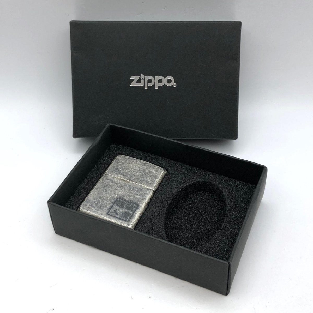 1円～/ZIPPO/ジッポー/波乗職人/2003年製/ライター/煙草/喫煙具/喫煙グッズ/ケース付/火花OK/コレクション/ジャンク/H056_画像1