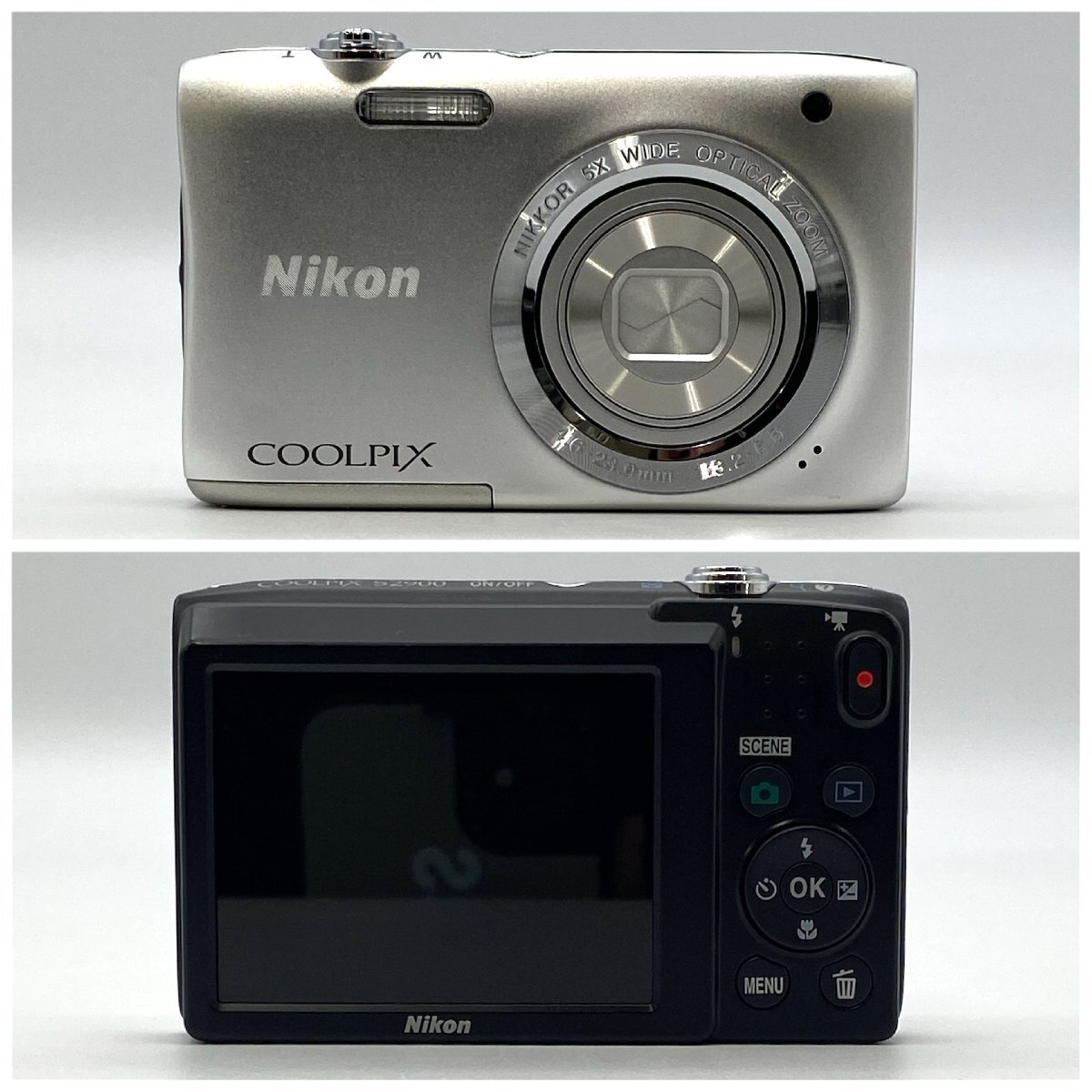 1円～/Nikon/ニコン/COOLPIX/クールピクス/S2900/デジタルカメラ/デジカメ/通電確認済/シャッターOK/ジャンク/HM106_画像2