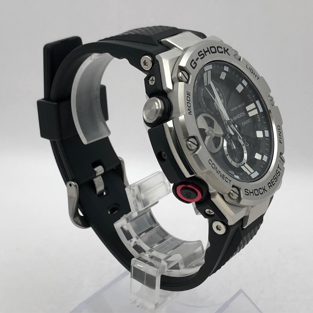 1円～/CASIO/カシオ/G-SHOCK/Gショック/G-STEEL/TOUGH SOLAR/GST-B100/SHOCK RESIST/Bluetooth/20BAR/メンズ腕時計/ジャンク/T188_画像3