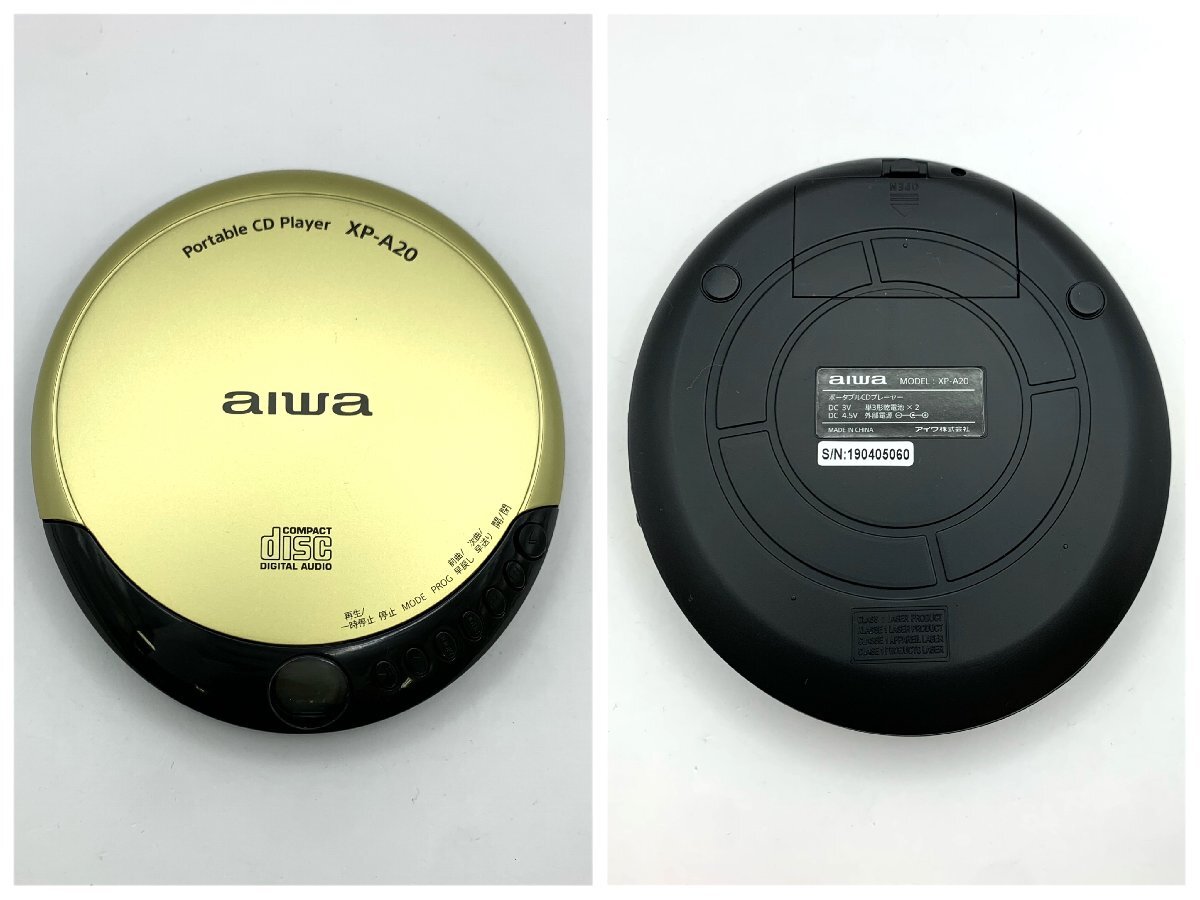 1円～/美品/aiwa/アイワ/XP-A20/ポータブルプレーヤー/CDプレーヤー/オーディオ機器/通電確認済/ジャンク/I242の画像2