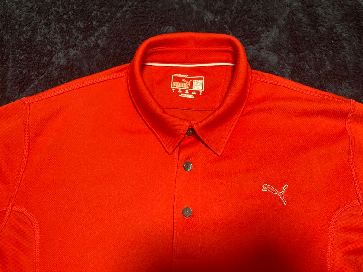 ゴルフ ポロシャツ 半袖ポロシャツ ゴルフウェア 赤　プーマ　PUMA GOLF