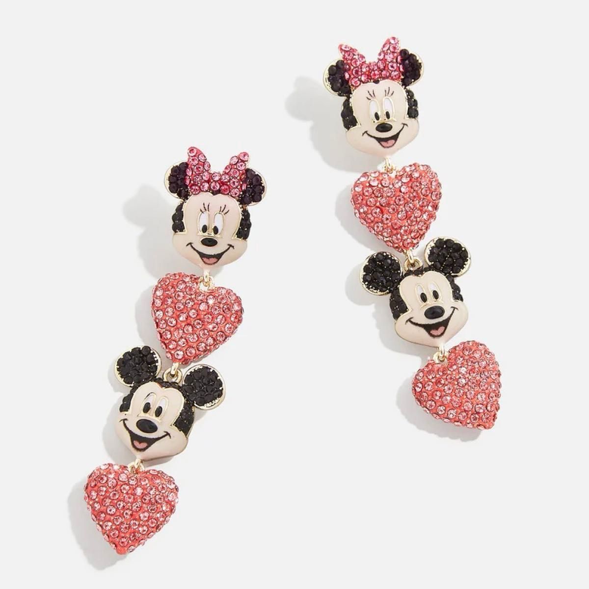 【新作完売品】 日本未発売 ディズニー バウブルバー コラボピアス ミッキー＆ミニー ハート Disney × BAUBLEBAR