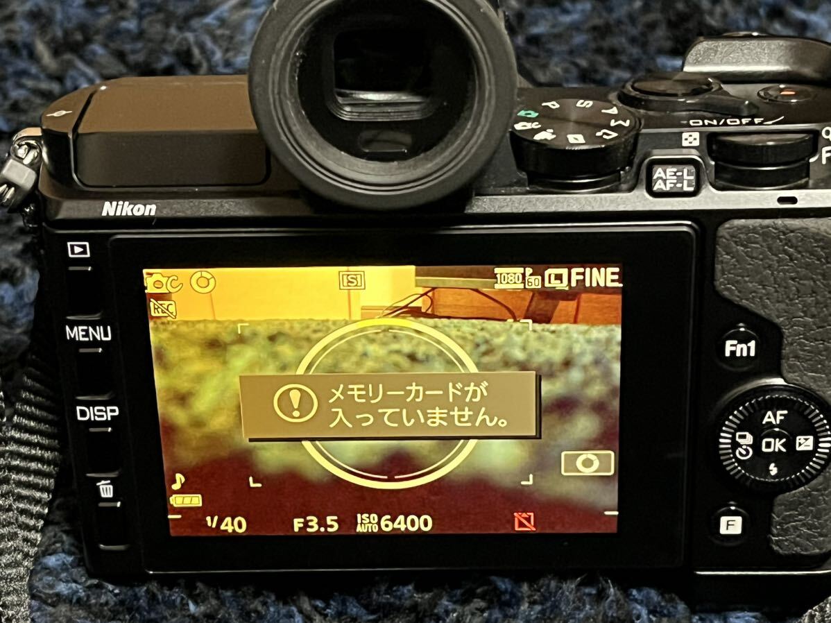 NIKON ニコン Nikon 1 V3 ボディ ブラック デジタルカメラ 10‐30㎜ 1:3.5-5.6 VR デジカメ ミラーレス一眼 付属品付き 動作品_画像5