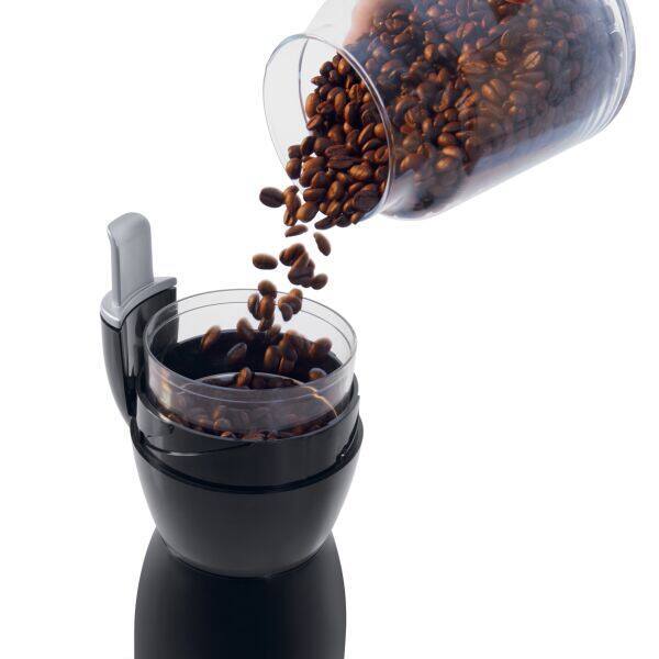 簡単操作のおしゃれデロンギ電動コーヒーミル 豆挽き DeLonghi コーヒーグラインダー お手入れ簡単 クリーニングブラシ付 カフェ