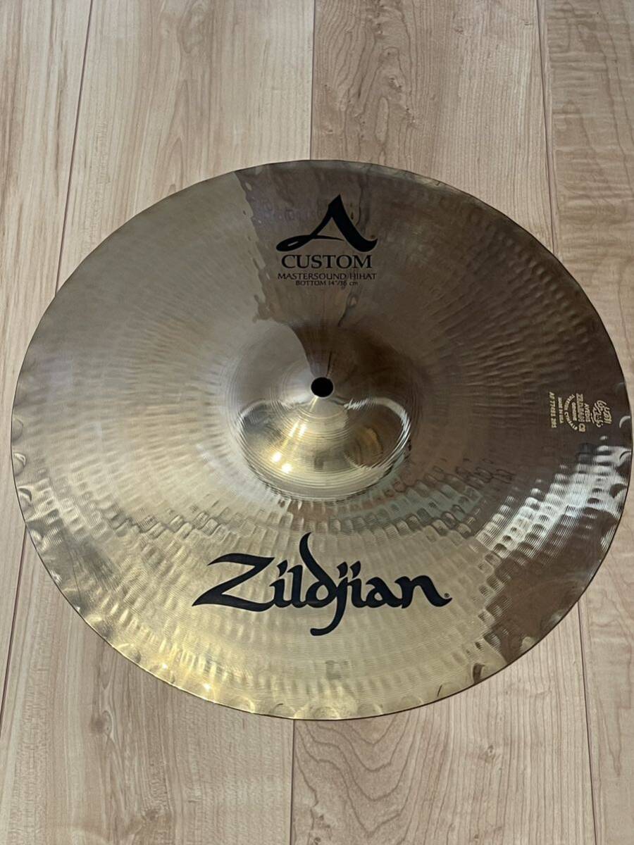 Zildjian A Custom Mastersound HiHat 14 pair ジルジャン　Aカスタム　マスターサウンド　ハイハット　14 ペア_画像4