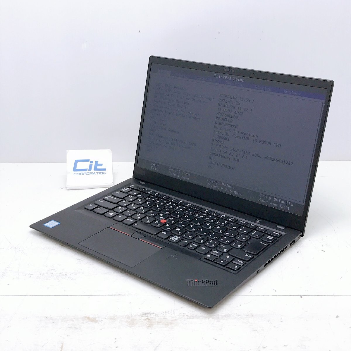 Lenovo ThinkPad X1 Carbon Core i5 8350U 1.7GHz 8GB 14.1 ジャンク扱い ノートパソコン H12042_画像1