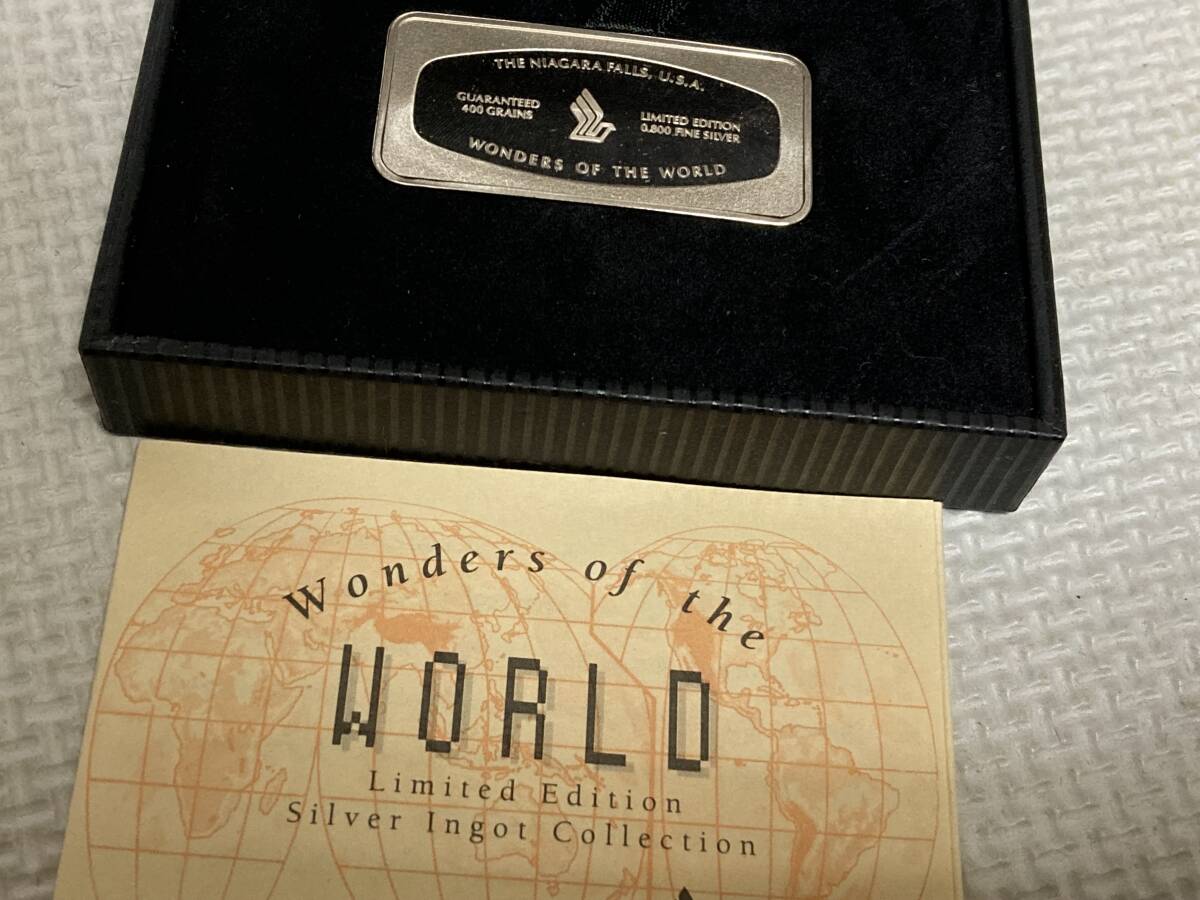 シンガポール航空 WONDERS OF THE WORLD 銀 インゴット/大阪万博 PEACE MEDAL UNITED STATES EXPO 1970 /記念メダルセット 銀 銅/総重量68g_画像6