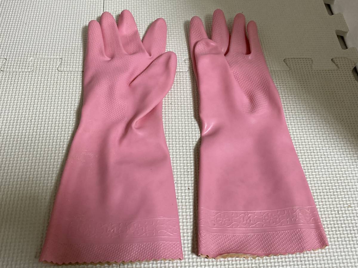 昭和レトロ ビニール手袋 ビニスーパー Mサイズ 全長32㎝_画像3