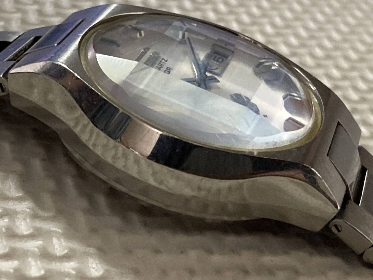 セイコー 38クォーツ QR　3863-8000 メンズ腕時計 カットガラス ブレス付_画像5