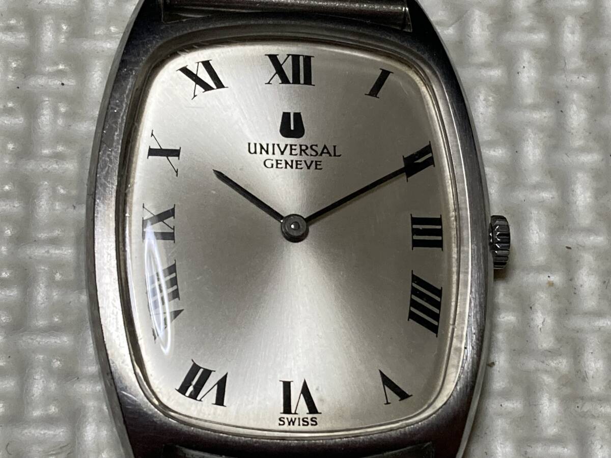 UNIVERSAL GENEVE universal june-b hand winding rectangle men's wristwatch 