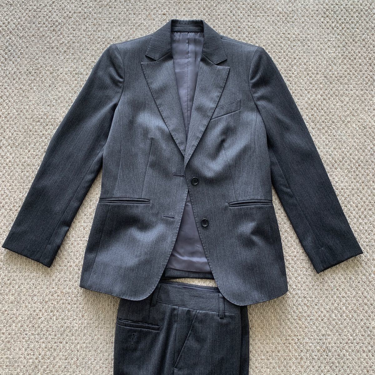 ニューヨーカー　NEW YORKER レディース　セットアップ　スーツ　パンツ　ウール　グレー　サイズ　9AR_画像1