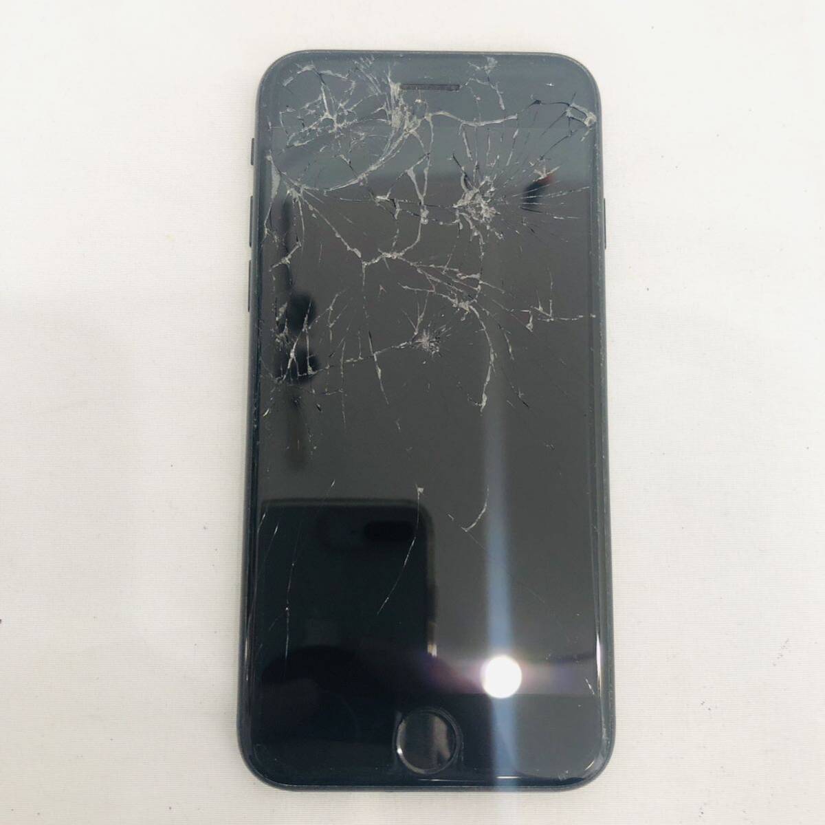 1円 ジャンク SIMフリー SIMロック解除済みApple iPhone SE2 第二世代 64GB ソフトバンク 利用制限◯ ブラックの画像1