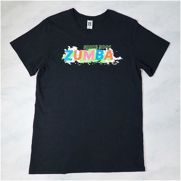 ZUMBA ズンバ Since 2001 Tee 半袖Tシャツ M/L ブラック_画像4