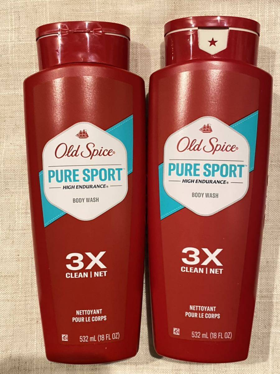 〈送料無料〉オールドスパイス 【PURE SPORT】 532g 2本セット ボディソープ 石けん アメリカ old spice ピュアスポーツ デオドラント 