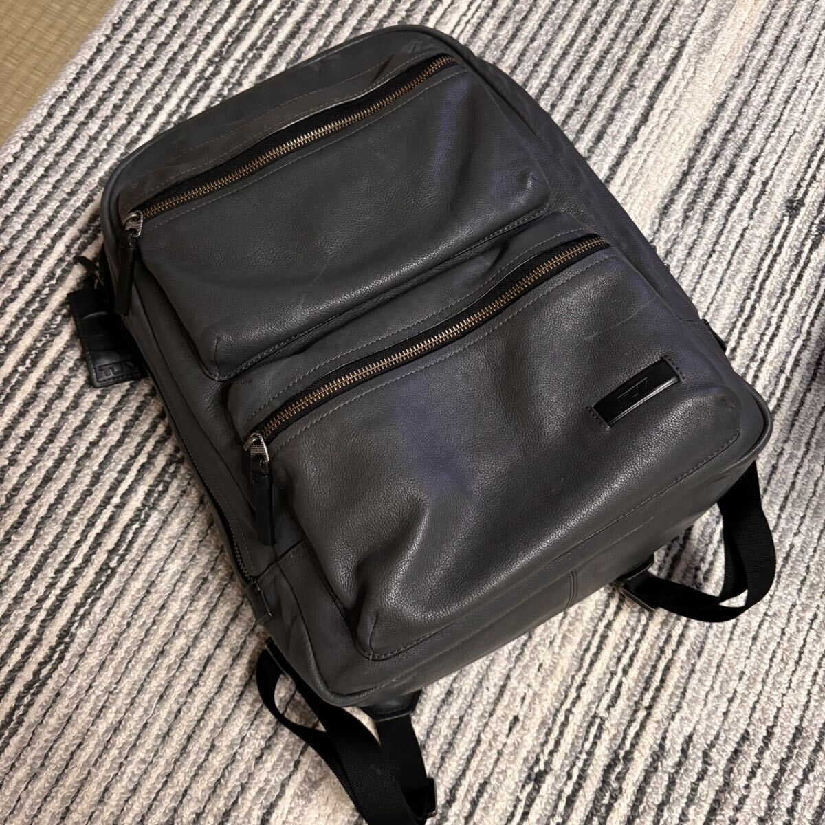 希少 TUMI リュック バックパック 68980IRN レザー_画像1