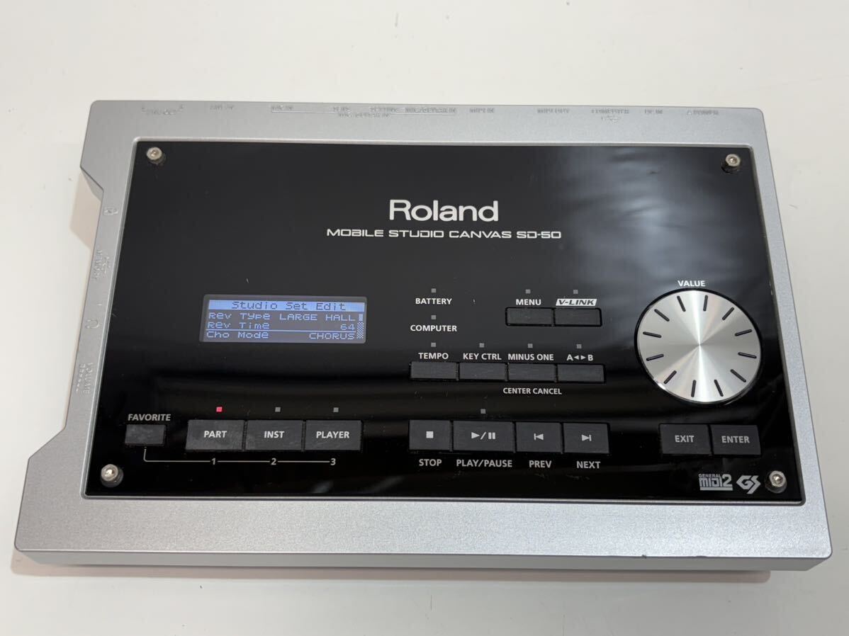 通電OK Roland Mobile Studio Canvas SD-50 オーディオインターフェース ジャンク扱_画像1