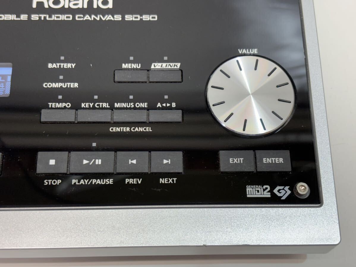 通電OK Roland Mobile Studio Canvas SD-50 オーディオインターフェース ジャンク扱_画像5