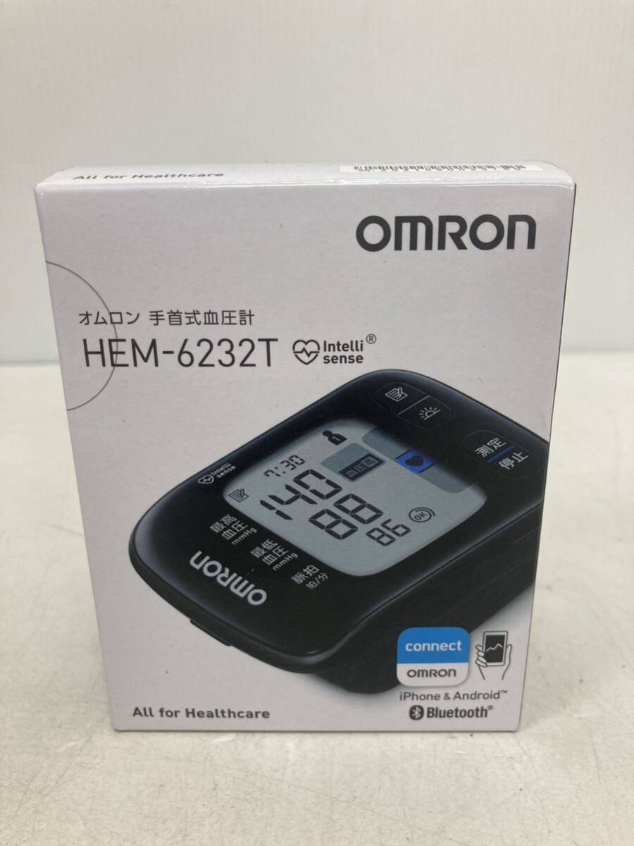 OMRON オムロン 手首式血圧計 HEM-6232T Bluetooth ブラック 未使用品_画像1