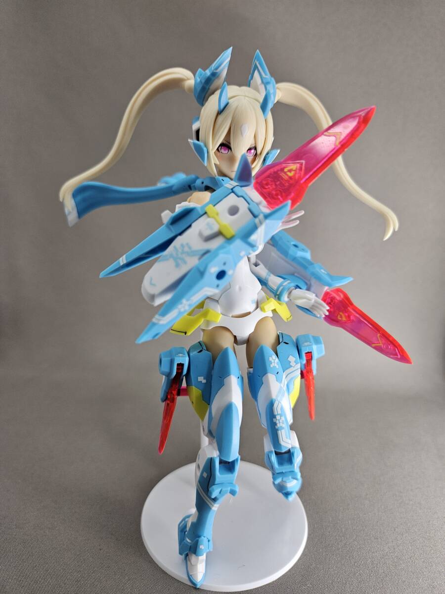 【完成品】コトブキヤ プラモデル メガミデバイス 朱羅 忍者 蒼衣「アスラ ニンジャ アオイ」_画像1