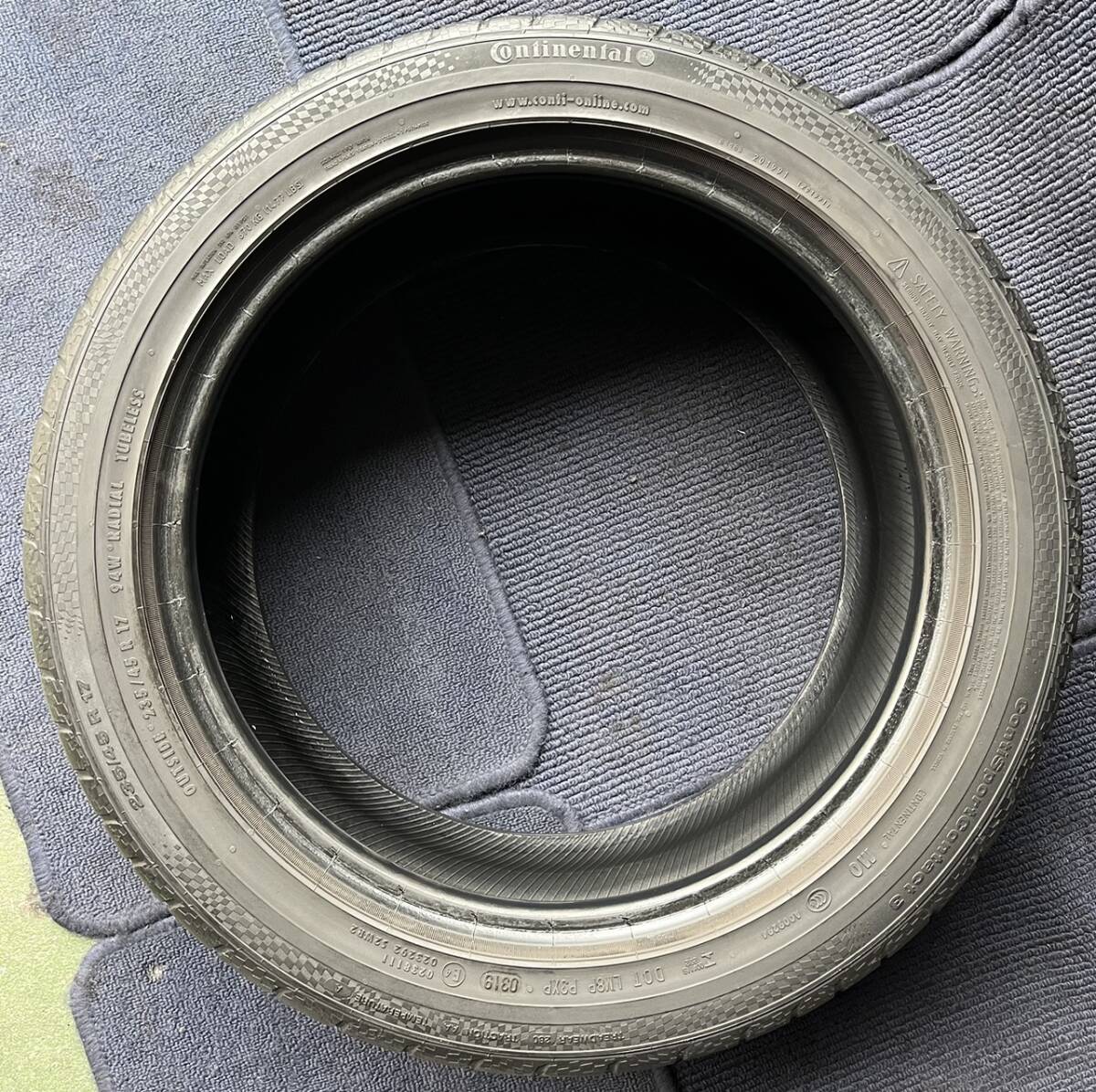 【2019年製造】【溝6.5～7分山】コンチネンタル Continental ContiSportContact 3 2本 235/45R17 ASP1686_画像6