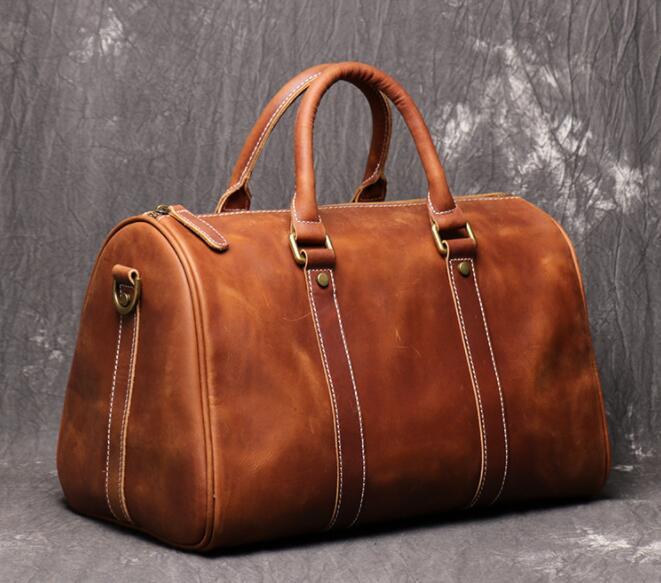  traveling bag Boston bag original leather men's bag high capacity leather machine inside bringing in independent cow leather travel bag Golf bag business trip 