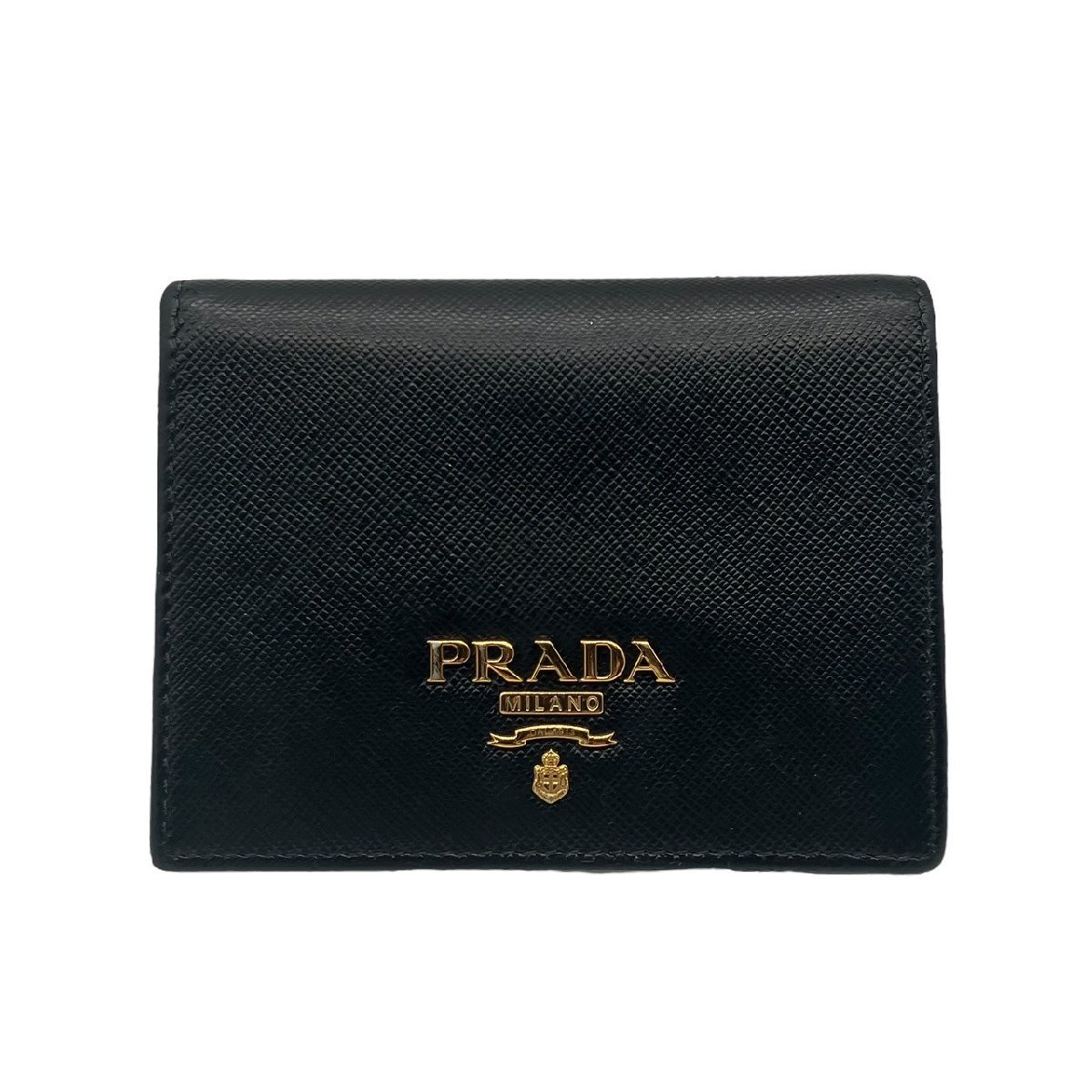 最新発見 財布 二つ折り レザー サフィアーノ ロゴ プラダ PRADA