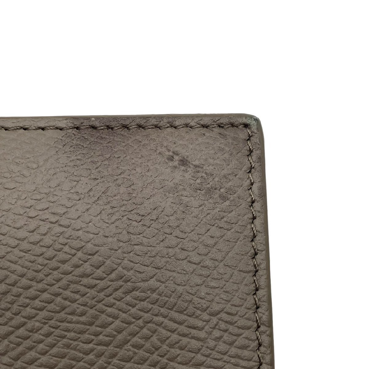 CELINE セリーヌ ミディアム レザー ストラップウォレット 二つ折り 財布 グレー系 保存袋・元箱付き