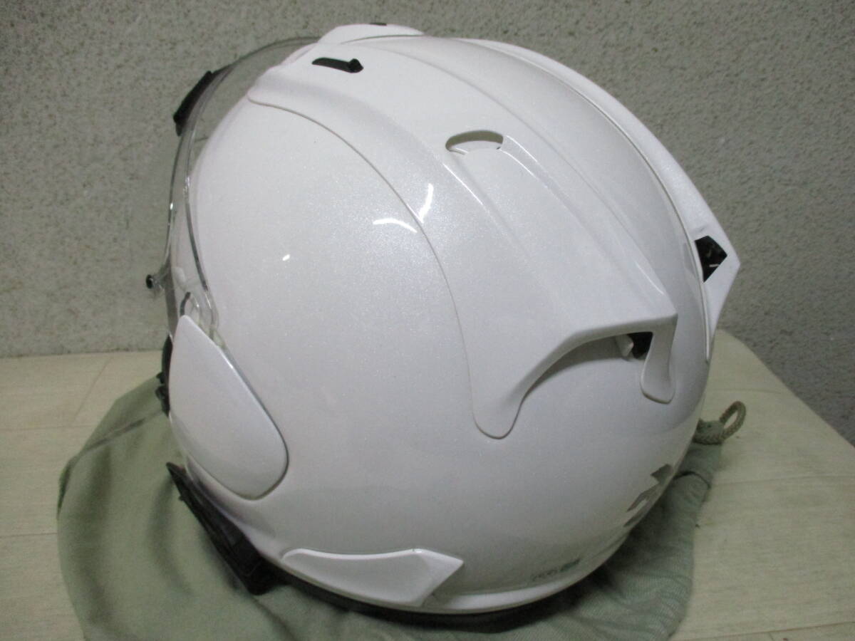 Arai PbSNC2 RX-7X ヘルメット 59・60㎝ グラスホワイト アライ フルフェイス_画像6