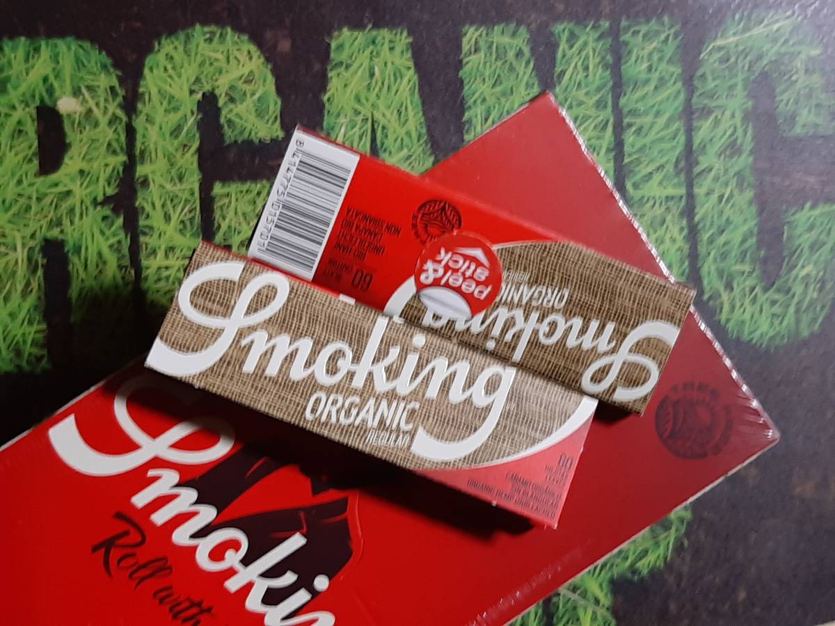 スモーキング オーガニック ヘンプ ペーパー 50個 1箱 手巻きタバコ用 巻紙 smoking organicの画像1