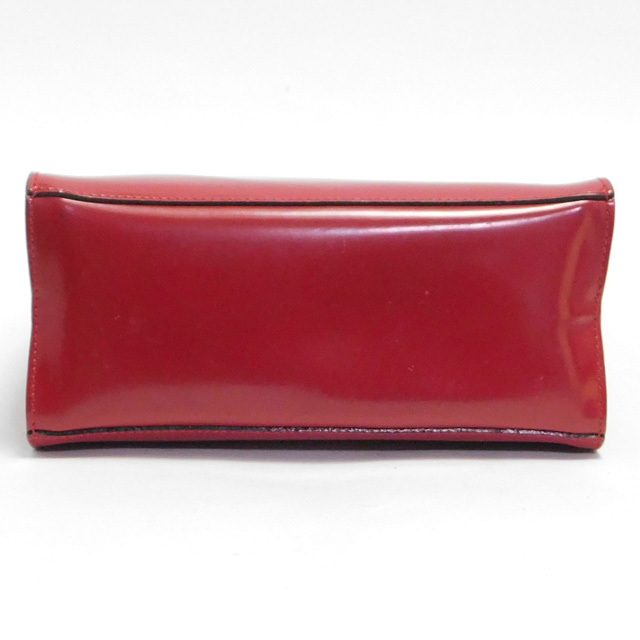美品Ferragamoフェラガモ ハンドバッグ ミニトートバッグ ポーチ付き レザー 赤 イタリア製の画像6