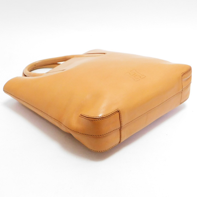HIROFU Hirofu handbag tote bag leather light brown series Italy made 