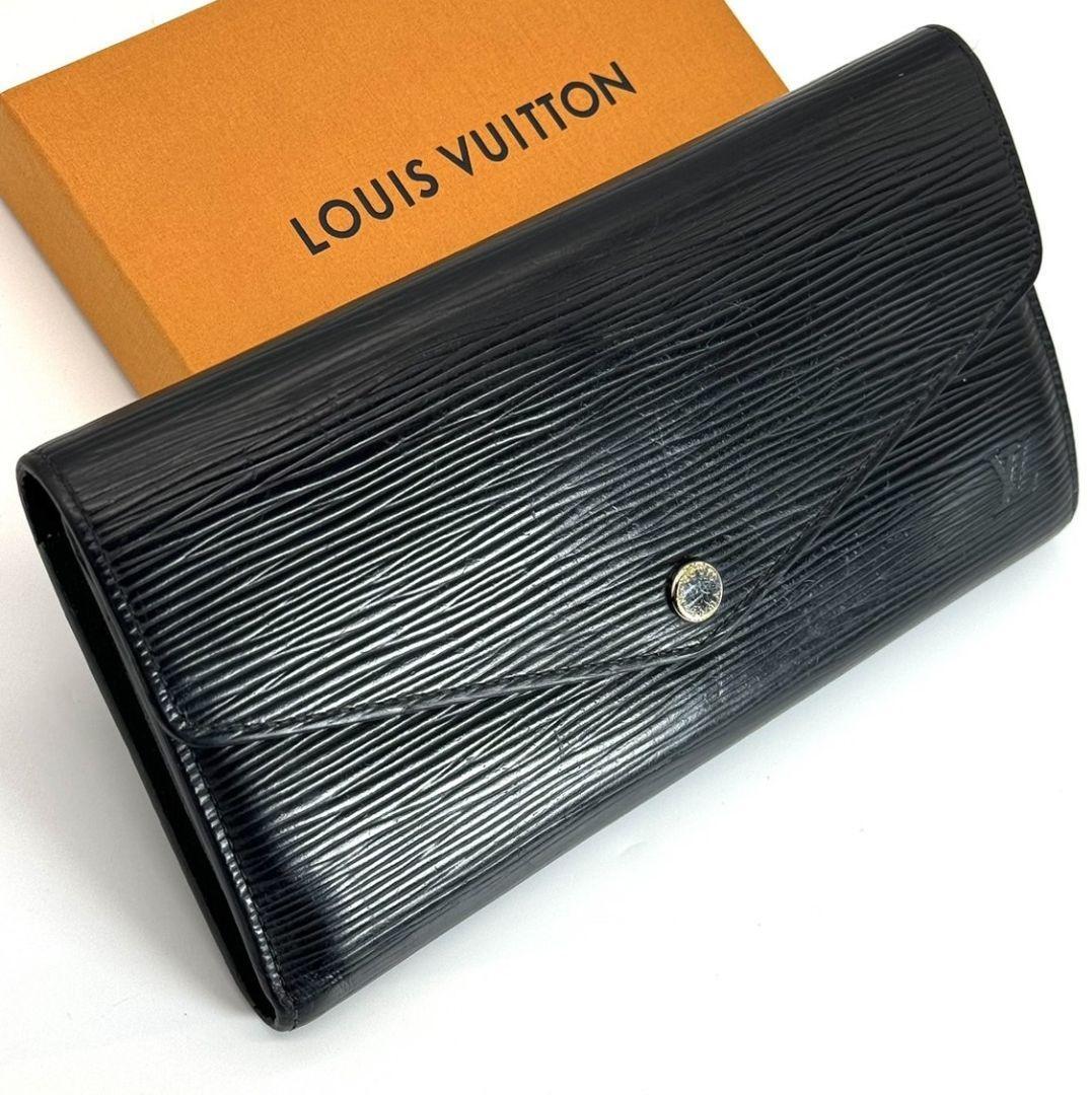 【特価品】 新型 ルイヴィトン エピ ポルトフォイユ サラ 長財布 黒 ブラック ユニセックス 16カードの画像1