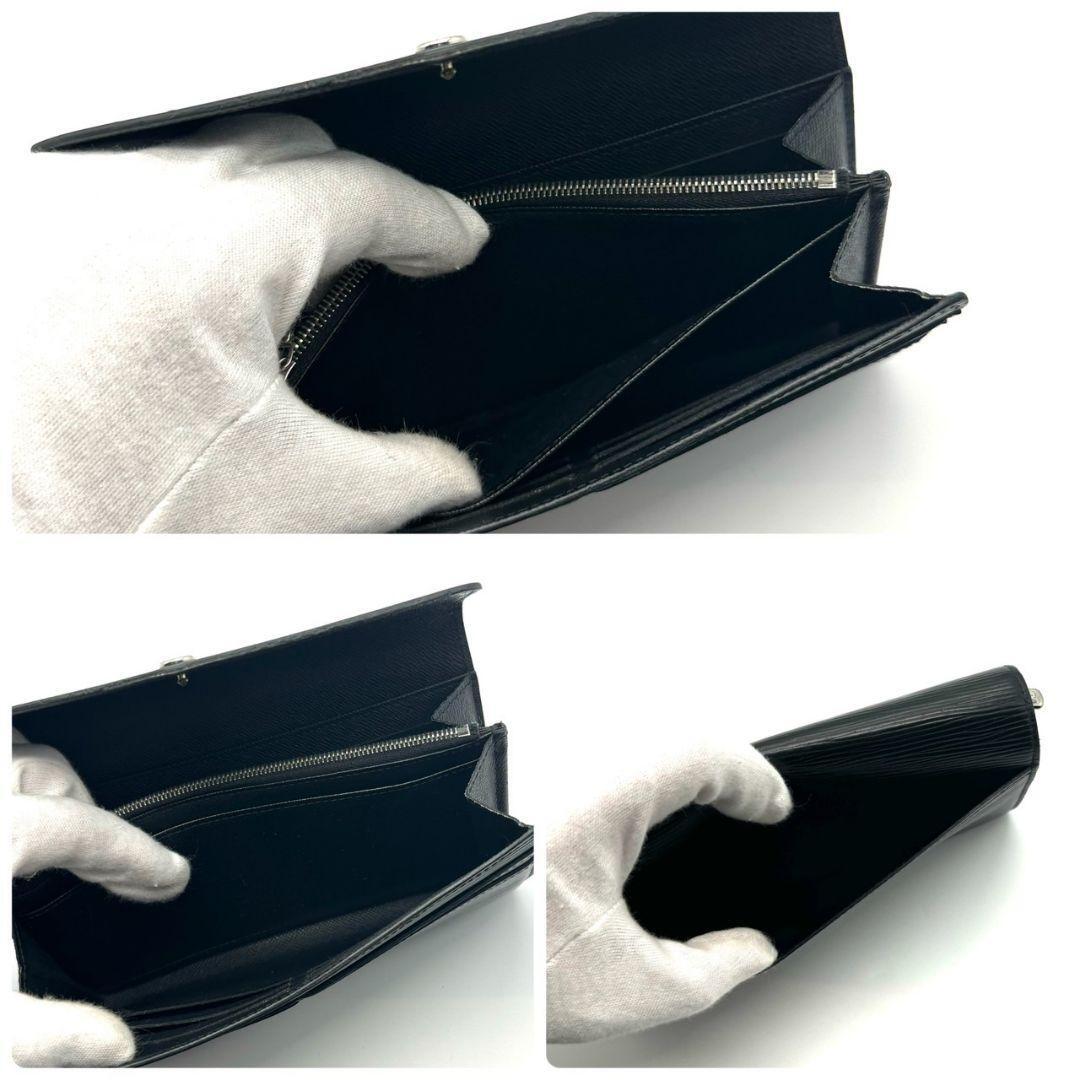 【特価品】 新型 ルイヴィトン エピ ポルトフォイユ サラ 長財布 黒 ブラック ユニセックス 16カードの画像6