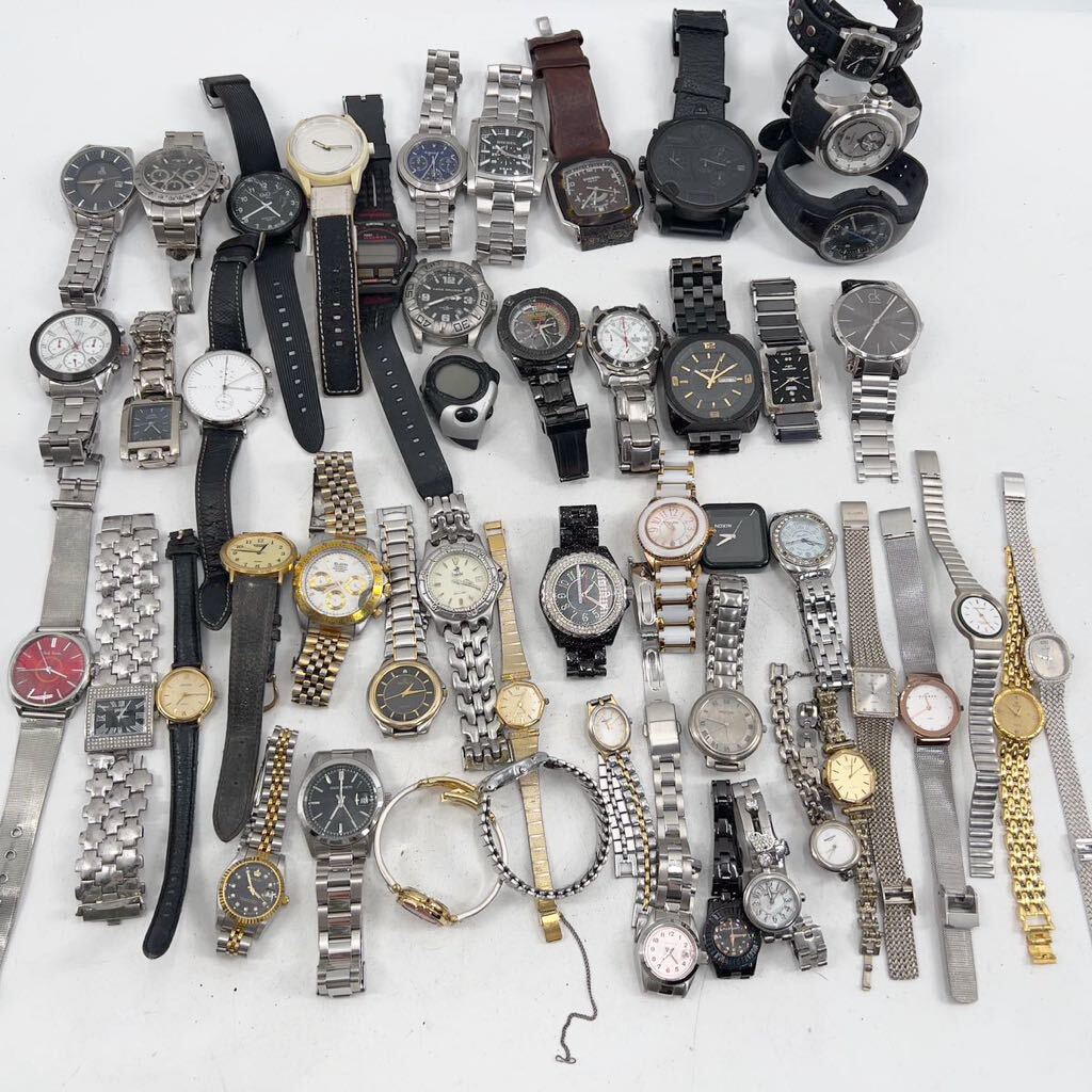 まとめ売り ファッション メーカー ブランド 腕時計 Paul Smith DIESEL Calvin Klein TECHNOS agnes b. ELGIN Nixon ALBA 色々 50本 の画像1
