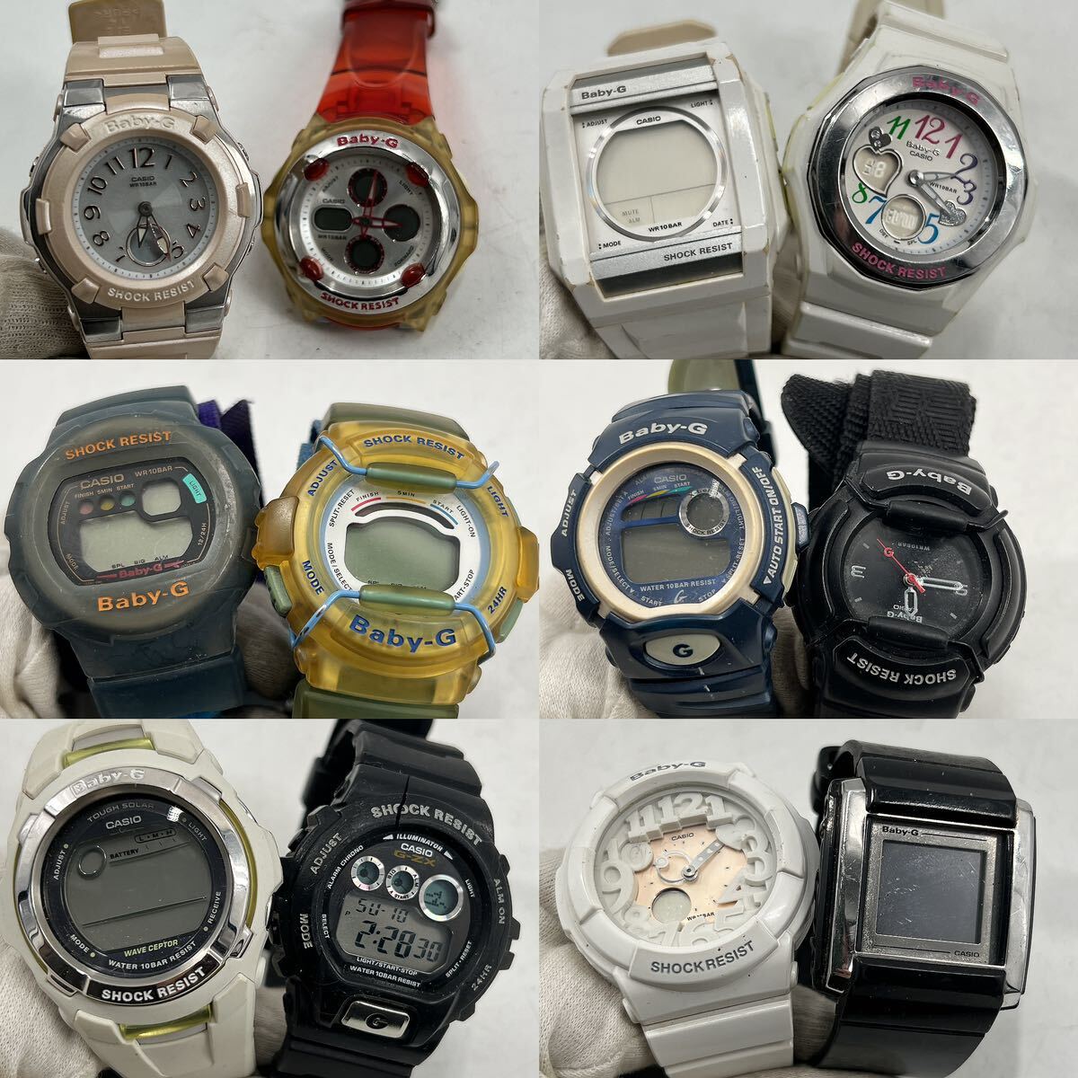 大量 まとめ売り CASIO G-SHOCK Baby-G カシオ Gショック ベビーG 色々 まとめて 腕時計 50点 セット ジャンク 電波 ソーラー クォーツ_画像5