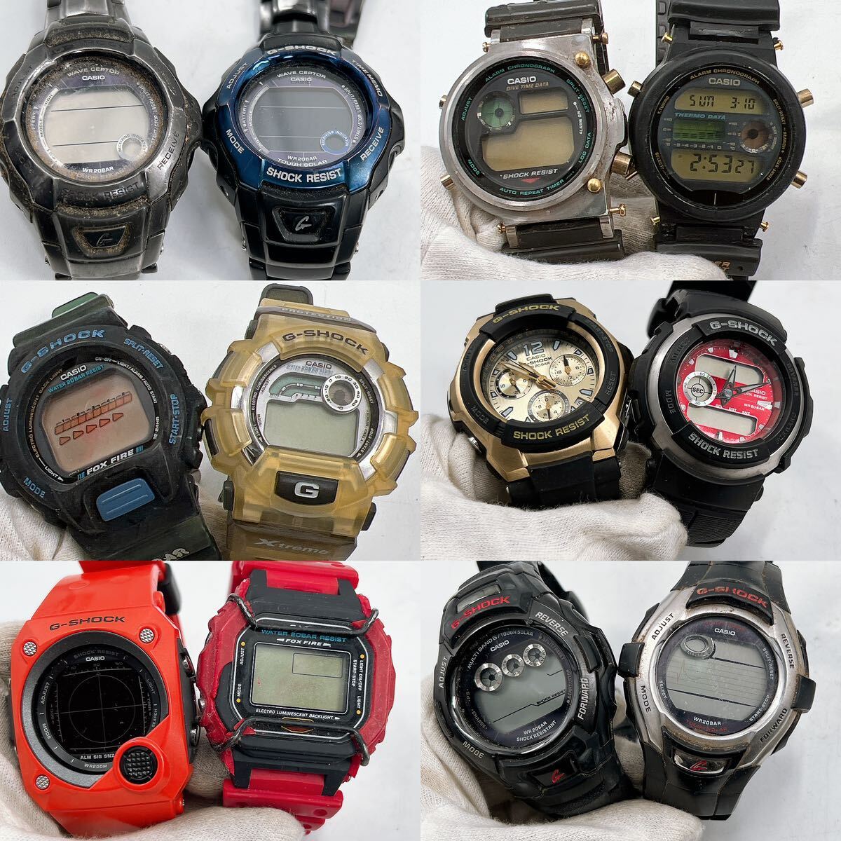 大量 まとめ売り CASIO G-SHOCK Baby-G カシオ Gショック ベビーG まとめて 腕時計 50点 セット ジャンク 電波 ソーラー 電池 フロッグマン_画像2