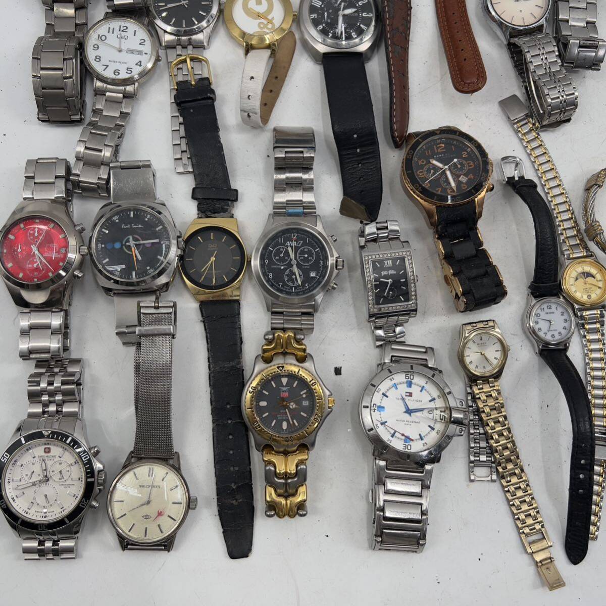 まとめ売り ファッション メーカー ブランド 腕時計 Paul Smith Nixon DIESEL FOSSIL TECHNOS ELGIN SWISS MILITARY D&G 色々 50本_画像4