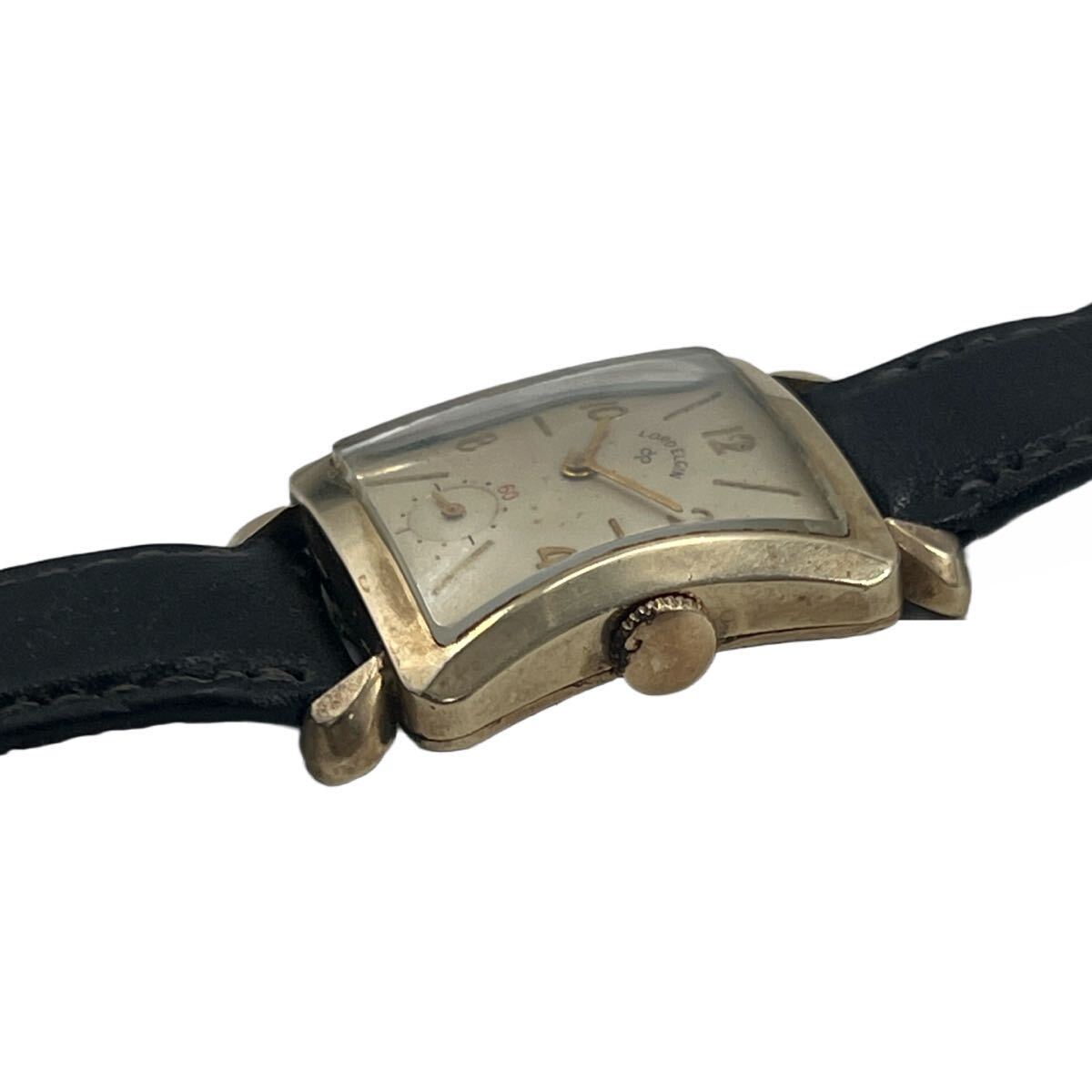 LORD ELGIN 4621 load Elgin 14k GOLD FILLED песочные часы узор smoseko механический завод женские наручные часы Vintage неподвижный товар 