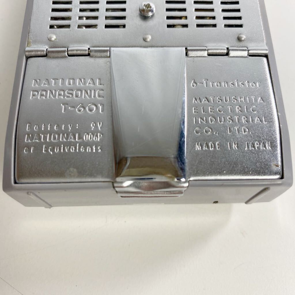 【昭和レトロ】PANASONIC ナショナル ラジオ T-604 ジャンク RADIO 当時物 9V 中古品 現状品 トランジスタラジオ アンティーク_画像9