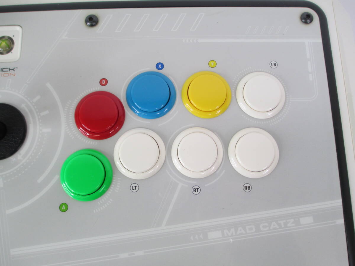 C-4[ used ]⑩ MAD CATZ mud Cat's tsu arcade faito stick to-na men to edition for Xbox360 including in a package possible 