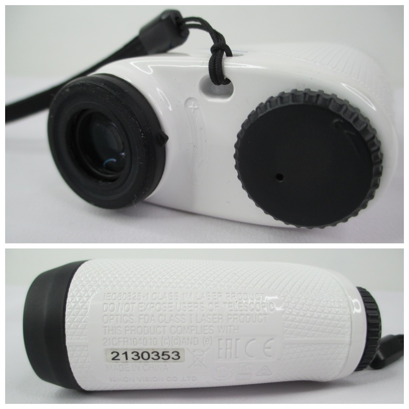 P2-2【美品 中古】 Nikon ニコン Coolshot20 ゴルフ レンジファインダー ホワイト 専用ケース付 レーザー距離計の画像5