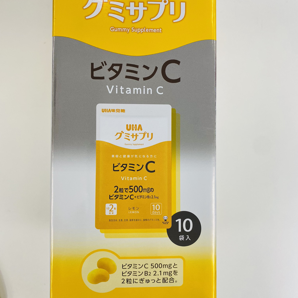 UHA taste . sugar gmi supplement vitamin C + vitamin B2 200 bead lemon taste ( commodity number :131)